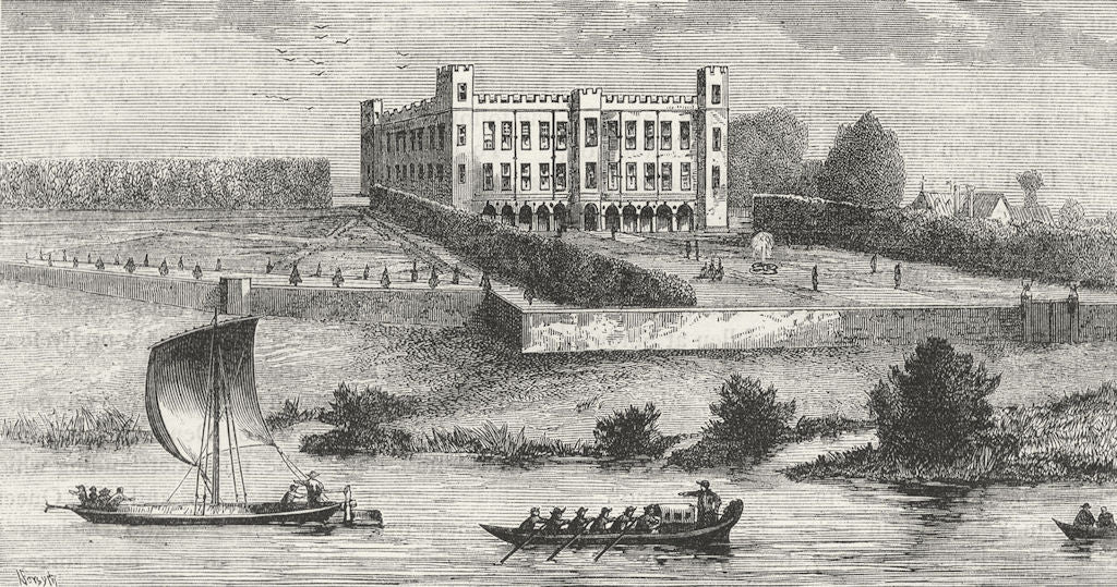 ISLEWORTH. Syon Abbey from the South-West. From a 1737 Buck print 1888